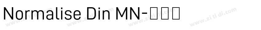 Normalise Din MN字体转换